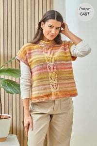 KING COLE Cottagespun DK Yarn - Rustic Rainbow - 150g