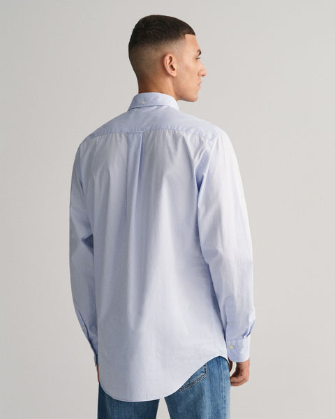 GANT : Regular Fit Poplin Shirt - Light Blue