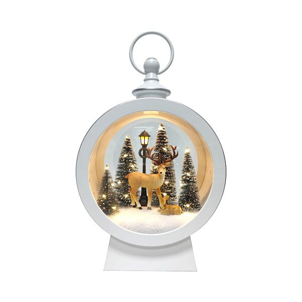 STRAITS LED Deer Lantern White - 23x33cm