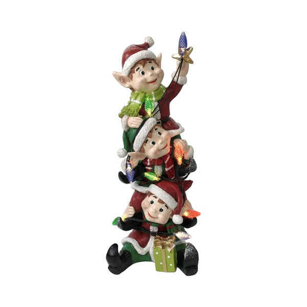 STRAITS Christmas Elf Stack LED Ornament 12x32cm