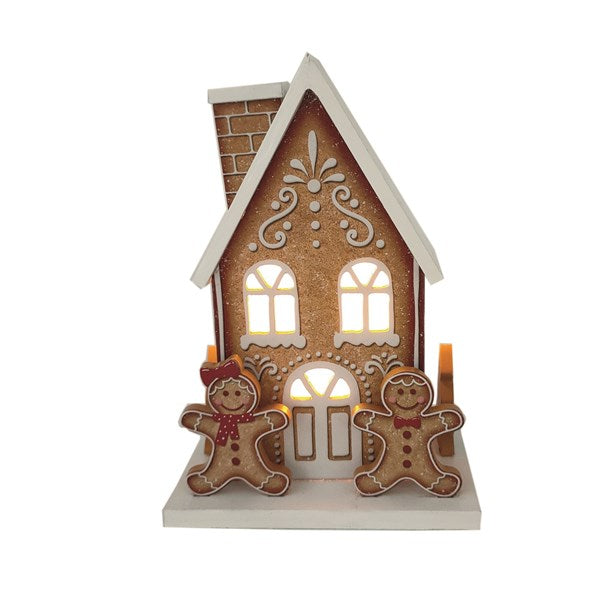 STRAITS LED Gingerbread House 10x15cm