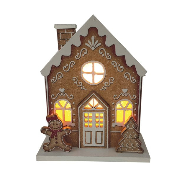 STRAITS LED Gingerbread House 14X17cm