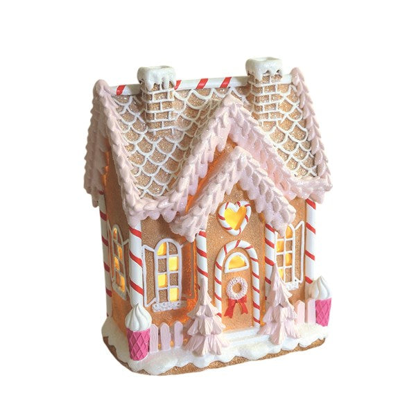 STRAITS LED Gingerbread House 25cm