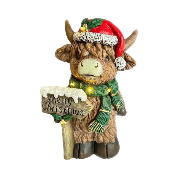 STRAITS LED Highland Christmas - 28X41cm