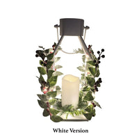 STRAITS LED Christmas Cage Lantern 18x36cm - White
