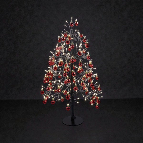 STRAITS Red Bauble LED Christmas Tree 2ft 400L