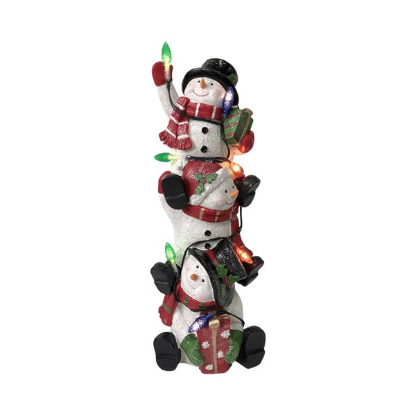 STRAITS Christmas Snowman Stack LED Ornament 13x32cm