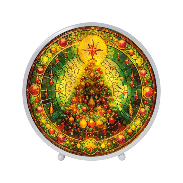 STRAITS LED Stained Glass Christmas Tree 22x23cm