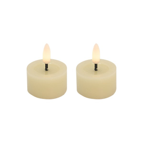 STRAITS LED Tealights Ivory - Set of 2 4.5cm