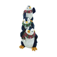 STRAITS Triple Stack Penguins LED Figurine 29cm
