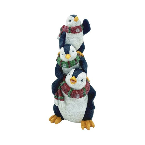 STRAITS Triple Stack Penguins LED Figurine 29cm