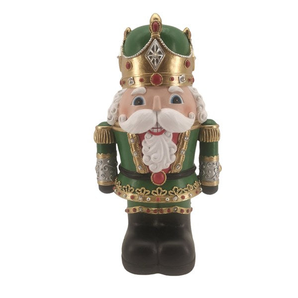 STRAITS LED Walnut Soldier Christmas Figurine - Green