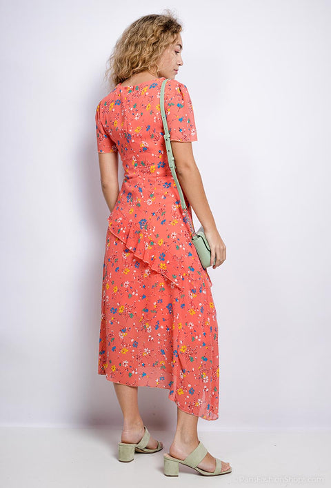 COPE CLOTHING : Floral Midi Dress