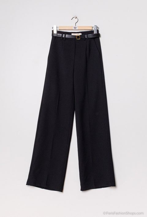 COPE CLOTHING : Tailored Trousers - Black