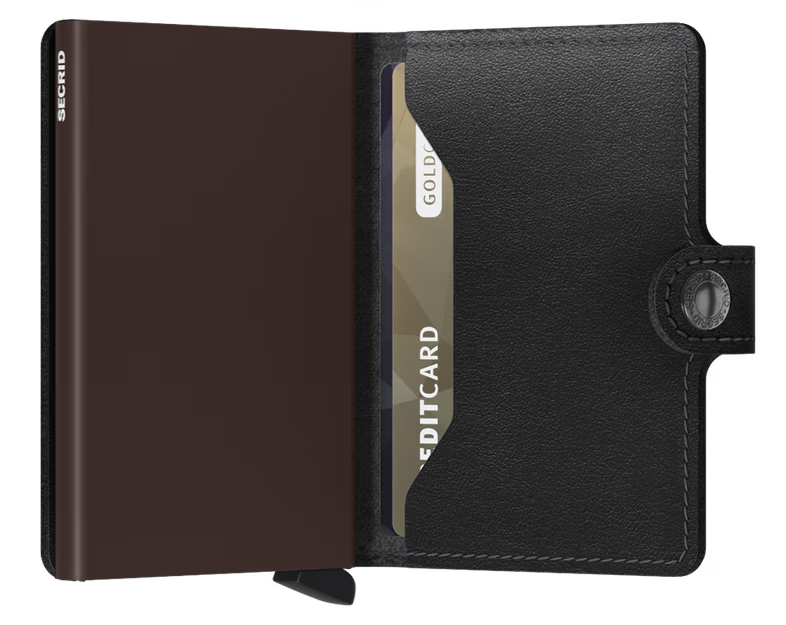 SECRID Men's Wallet - Miniwallet Original - Black/Brown