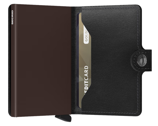 SECRID Men's Wallet - Miniwallet Original - Black/Brown