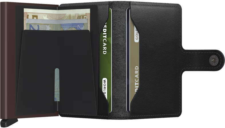 SECRID Men's Wallet - Miniwallet Original - Black/Brown