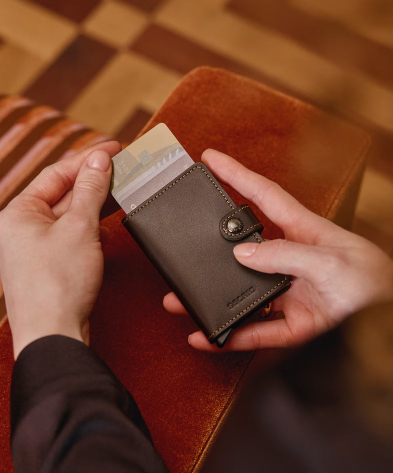 SECRID Men's Wallet - Miniwallet Original - Black/Brown