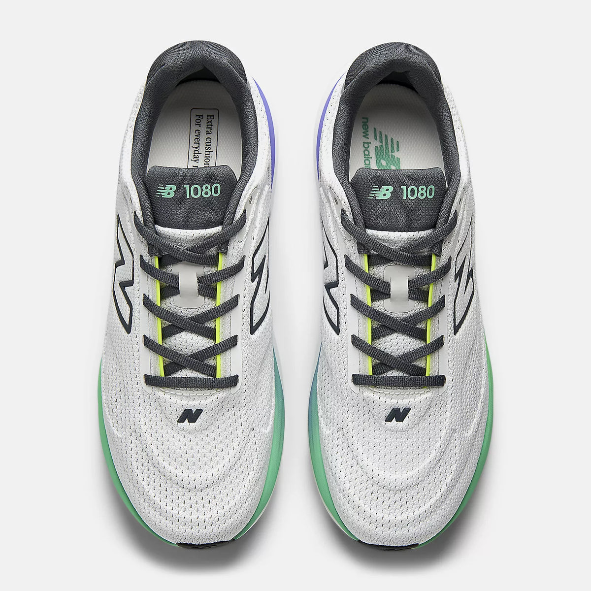 NEW BALANCE Men's 1080v15 Shoes - White/Green | M10808MP