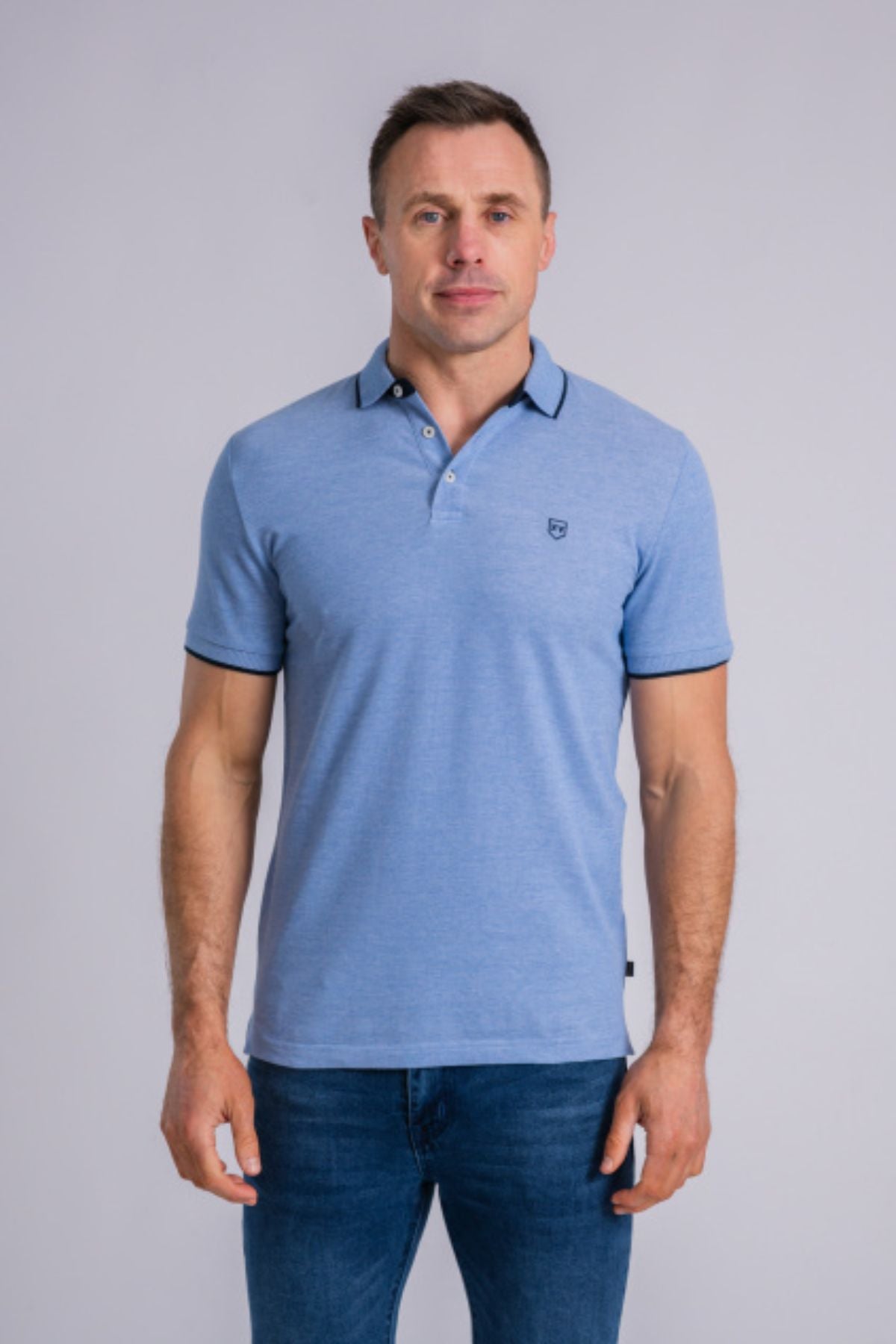 XV KINGS by Tommy Bowe Macquarrie Polo - Light Blue