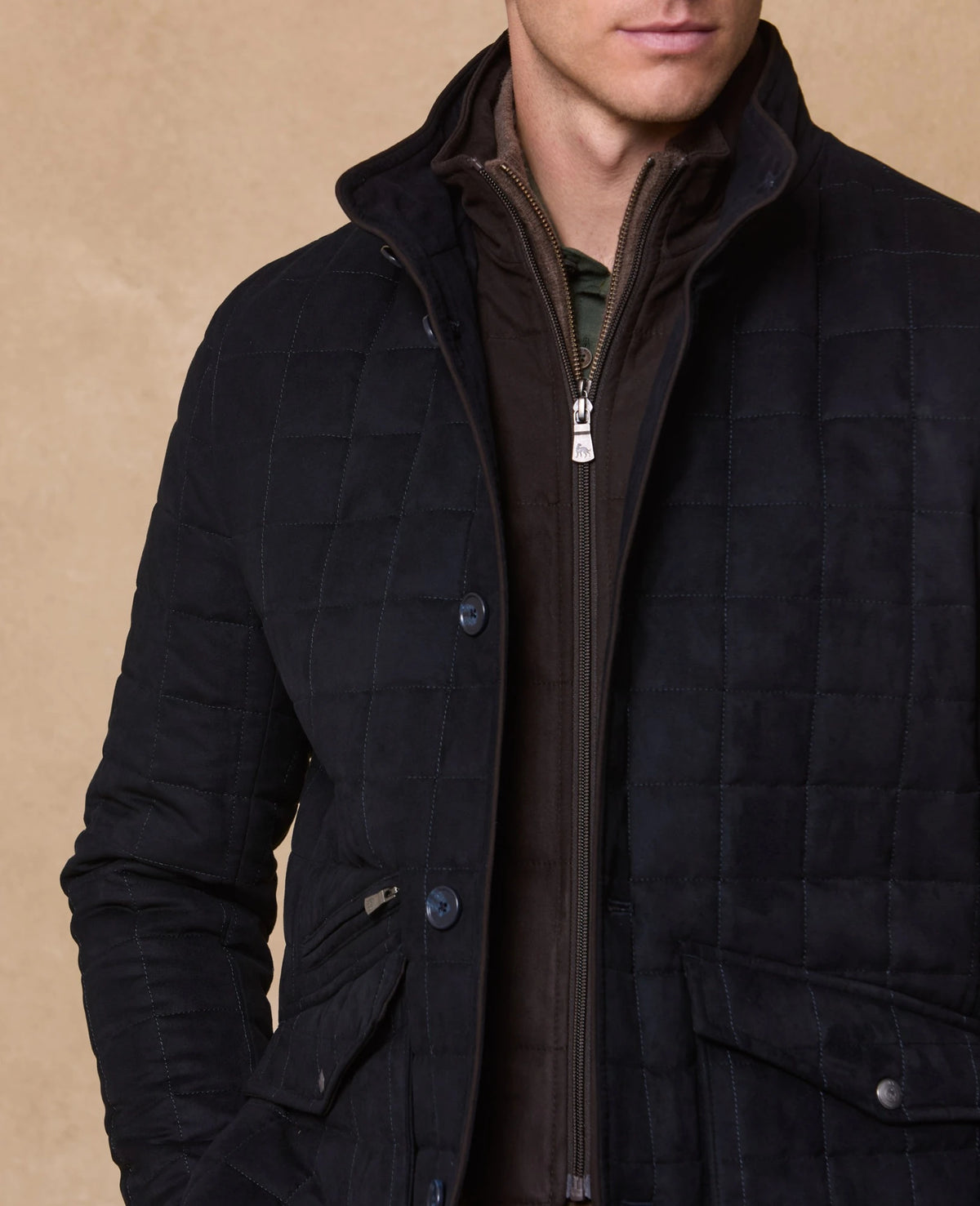 MAGEE Glenveigh Quilted Jacket - Navy