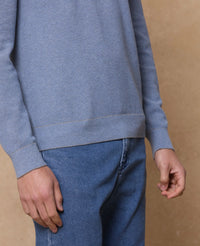 MAGEE Charlie Micro Crew Jumper - Sky Blue