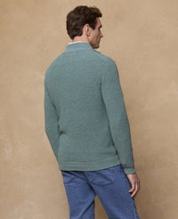 MAGEE Steve Cotton 1/4 Zip Jumper - Green