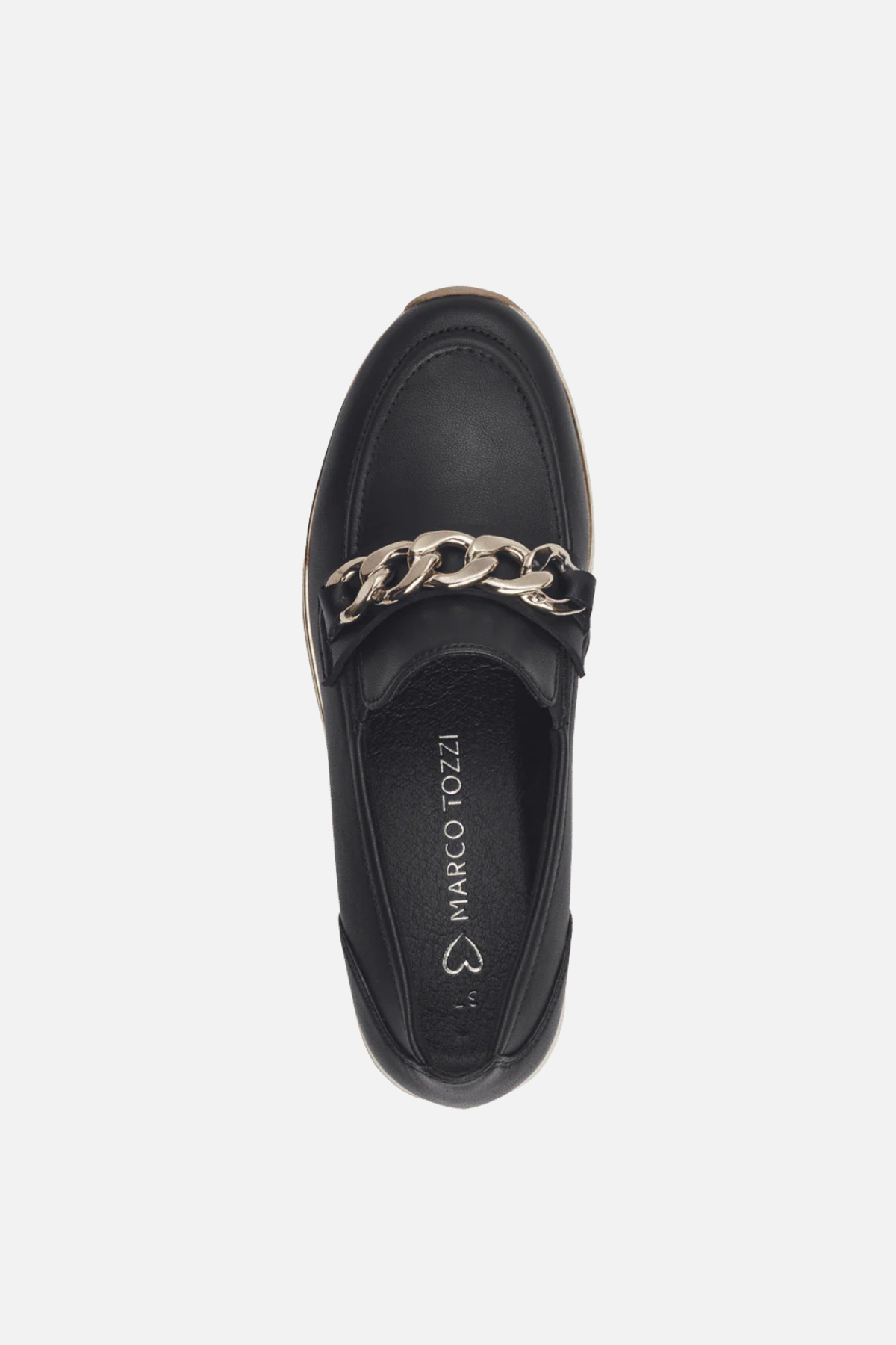 MARCO TOZZI Women's Slip On Shoe - Black/Gold