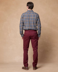 MAGEE Nephin Cotton Shirt - Blue & Brown Check