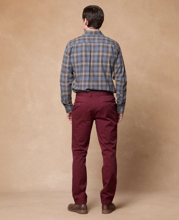 MAGEE Nephin Cotton Shirt - Blue & Brown Check