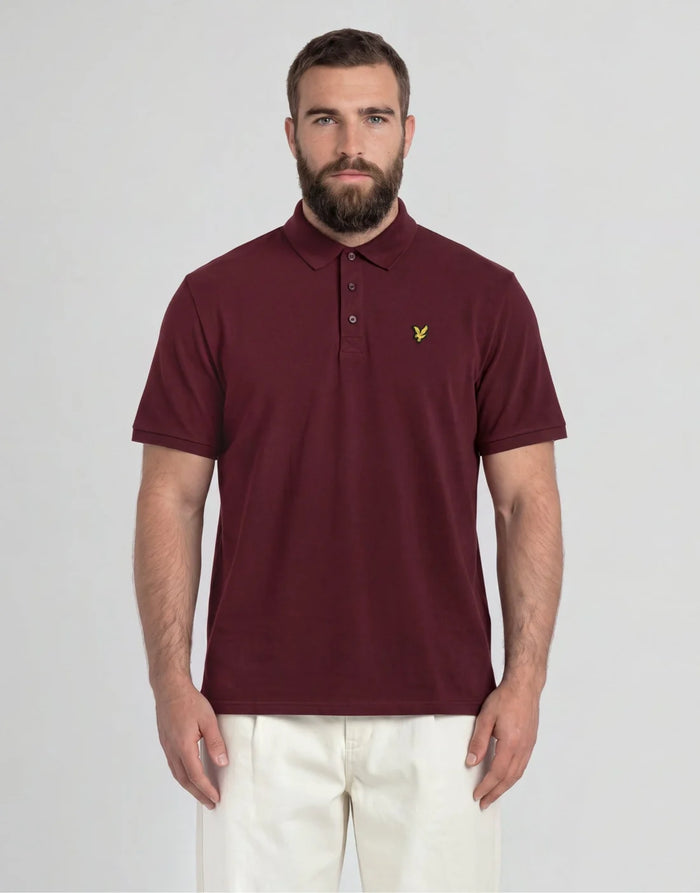LYLE & SCOTT Men's Polo - Burgundy