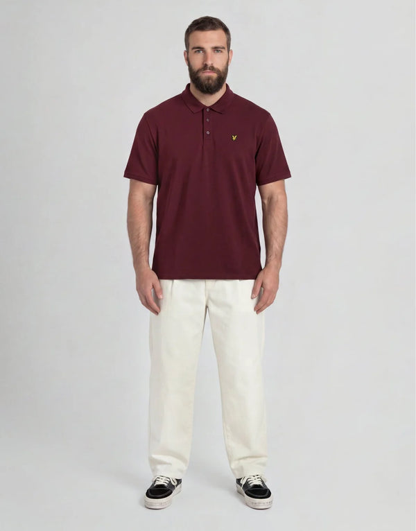 LYLE & SCOTT Men's Polo - Burgundy