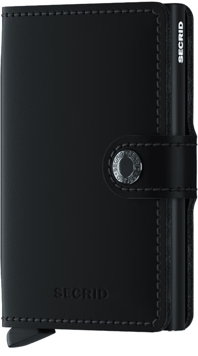 SECRID Men's Wallet - Miniwallet Matte - Black