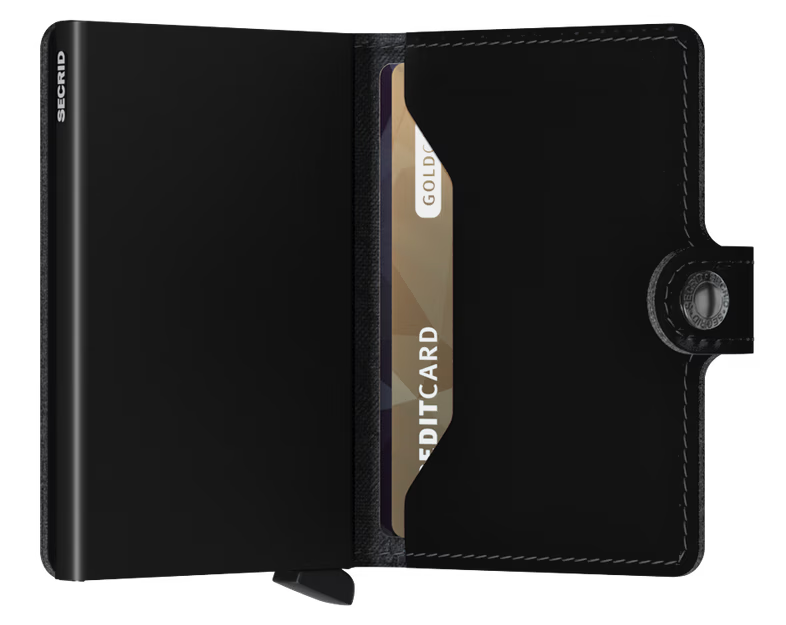 SECRID Men's Wallet - Miniwallet Matte - Black