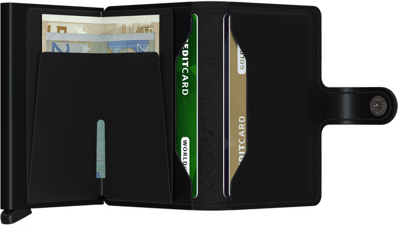 SECRID Men's Wallet - Miniwallet Matte - Black