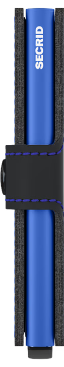 SECRID Men's Wallet - Miniwallet Matte - Black/Blue