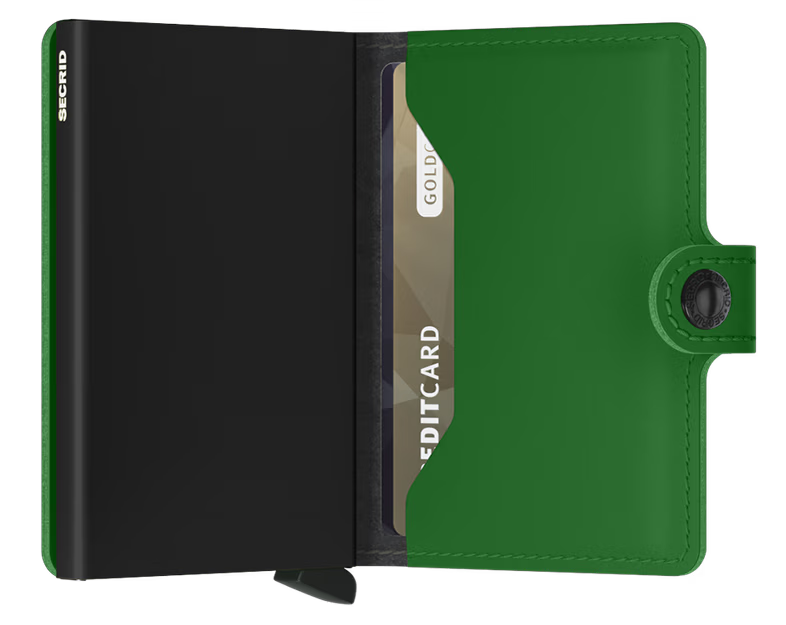 SECRID Men's Wallet - Miniwallet Matte - Green
