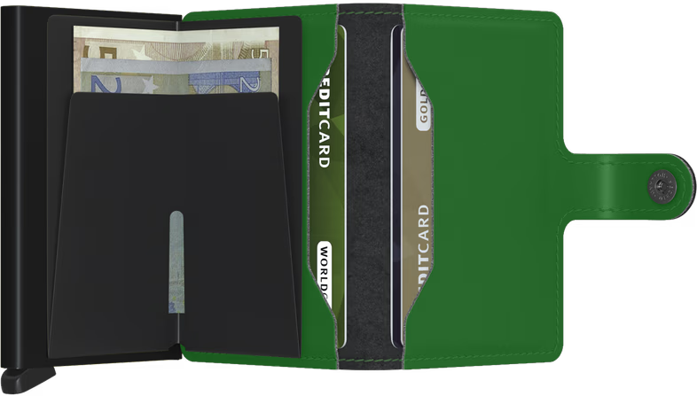 SECRID Men's Wallet - Miniwallet Matte - Green