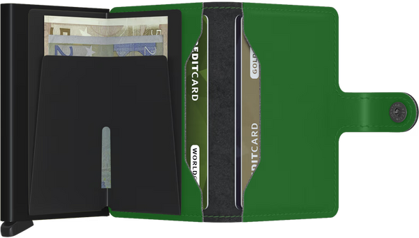 SECRID Men's Wallet - Miniwallet Matte - Green