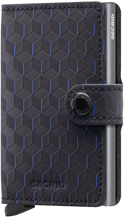 SECRID Men's Wallet - Miniwallet Optical - Black/Titanium