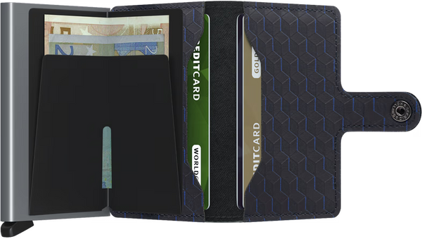 SECRID Men's Wallet - Miniwallet Optical - Black/Titanium