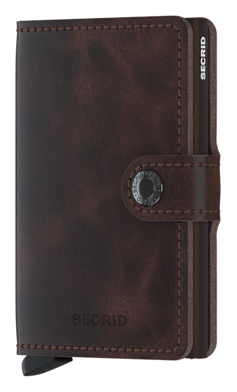 SECRID Men's Wallet - Miniwallet Vintage - Chocolate