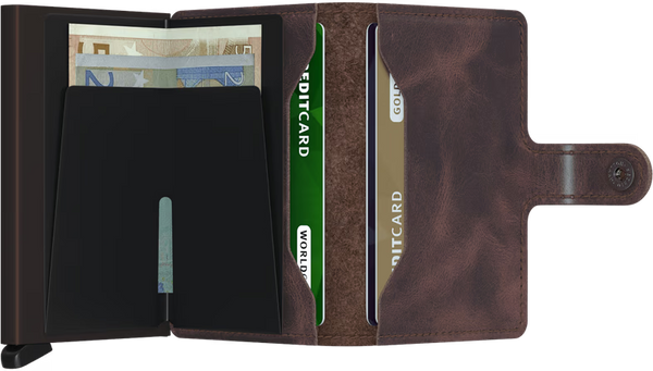 SECRID Men's Wallet - Miniwallet Vintage - Chocolate