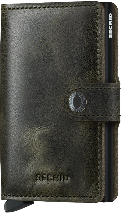 SECRID Men's Wallet - Miniwallet Vintage - Olive/Black