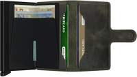 SECRID Men's Wallet - Miniwallet Vintage - Olive/Black