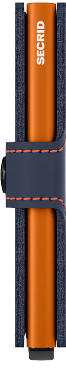 SECRID Men's Wallet - Miniwallet Matte - Blue/Orange