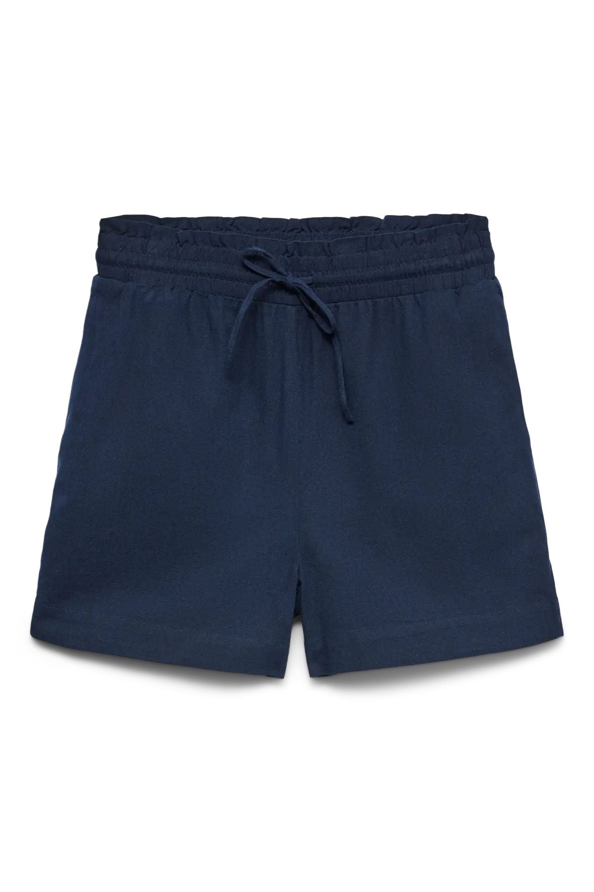 VERO MODA MyMilo Paperbag Wide Leg Shorts - Navy