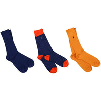SWOLE PANDA Orange and Blue Socks Gift Set 3pk