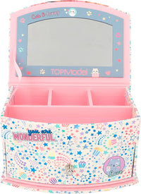 TOP MODEL Cutie Star Small Pink Jewellery Box with Mirror