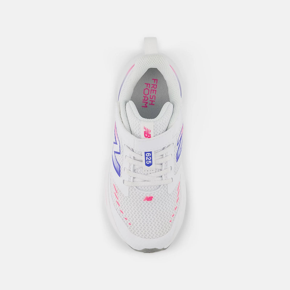 NEW BALANCE Girl's Fresh Foam 625 Hook & Loop Shoes - White | P62559Q